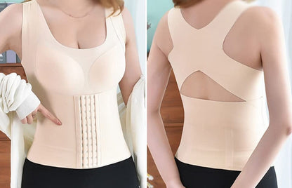 CinchTop - 4-In-1 Waist Buttoned Bra Shapewear