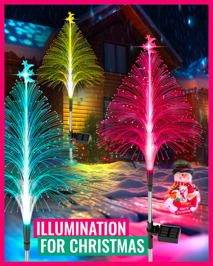 SolarFlare - 7 Color Changing Solar Christmas Trees Lights