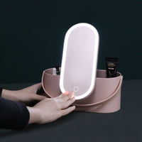 Thumbnail for Travel Makeup With LED Light Up Mirror