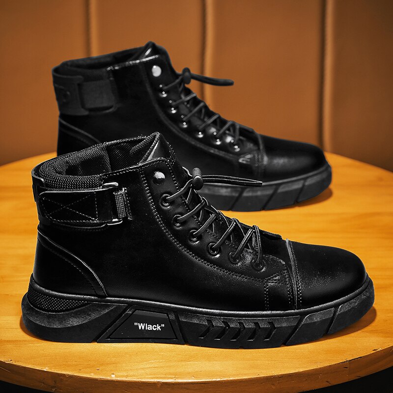 Men’s Black Leather Boots