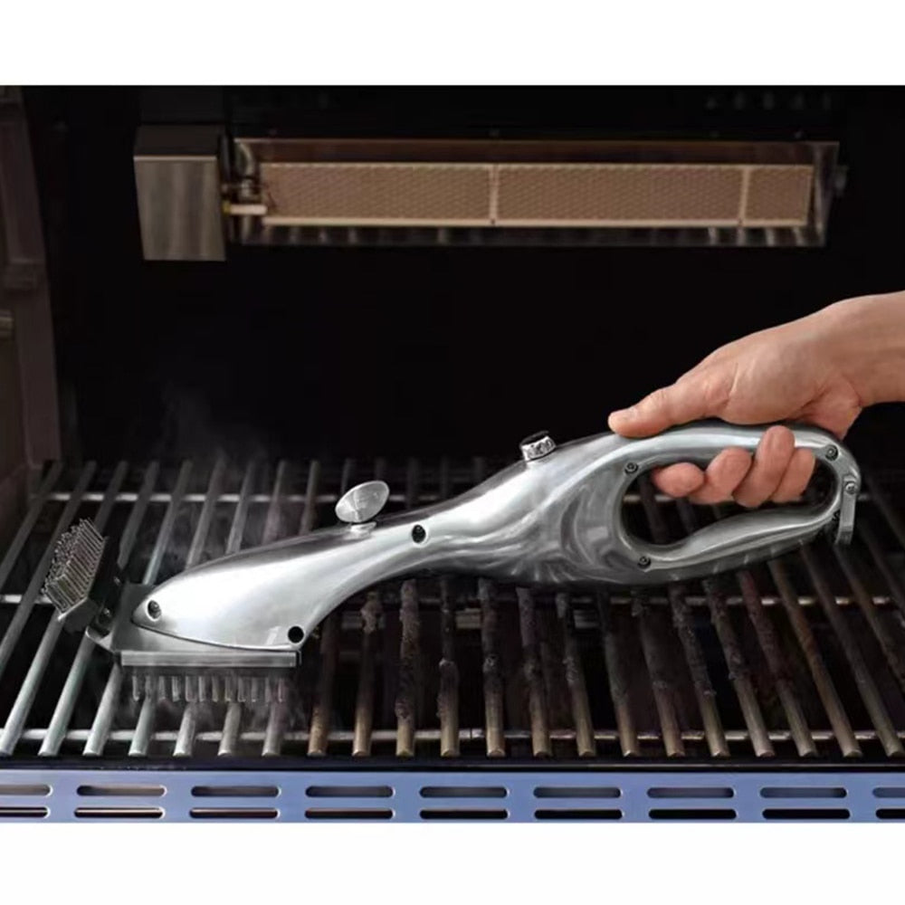 GRILL STEAM CLEANING BARBECUE BRUSH