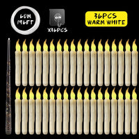 Thumbnail for Floating LED Candles With Wand Remote Control