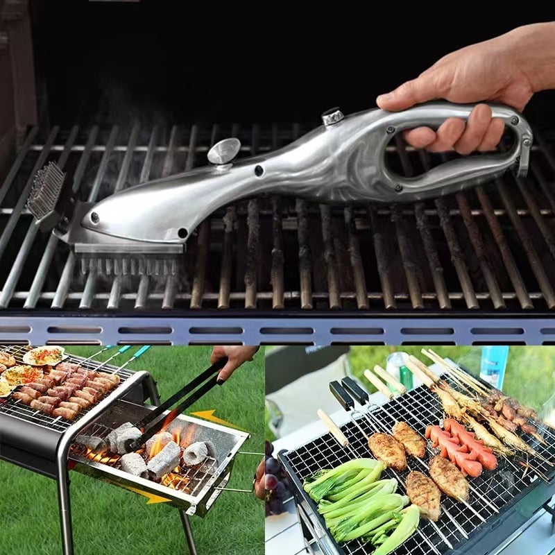 GRILL STEAM CLEANING BARBECUE BRUSH