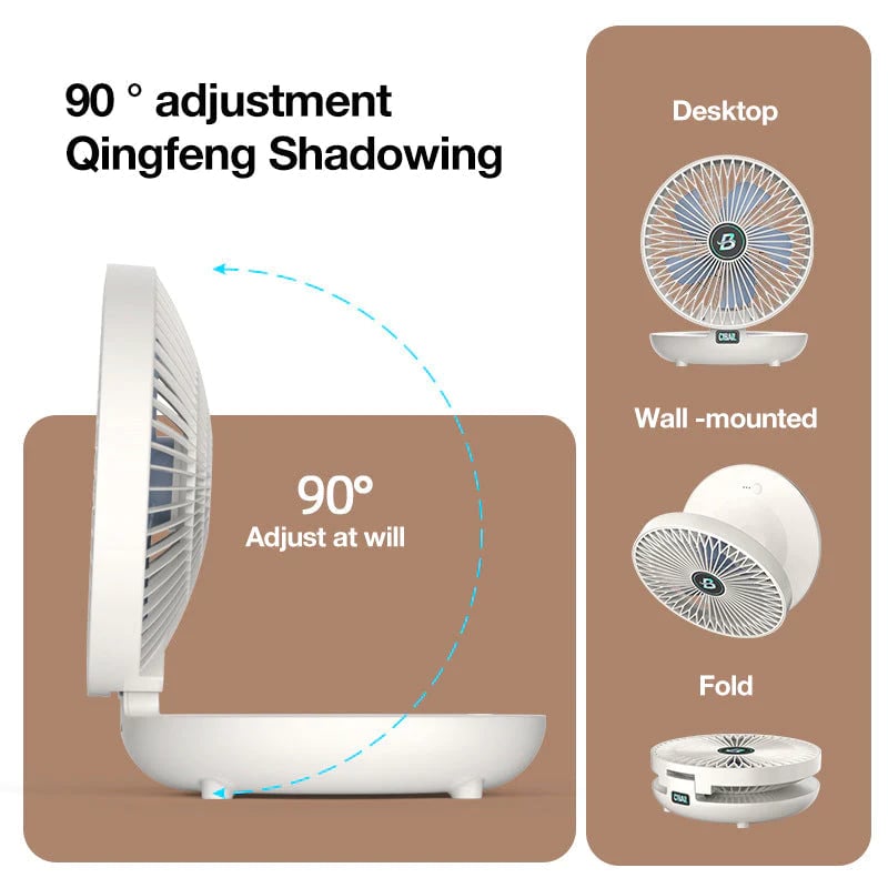 CoolBreezeX™ - The Ultimate USB Charging Mini Fan for All Your Cooling Needs! 💨🌀✨