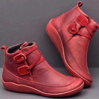 Vintage casual short ankle boots